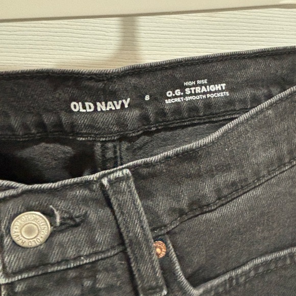 Old Navy O.G. Straight Women's Black Jeans - Picture 3 of 3